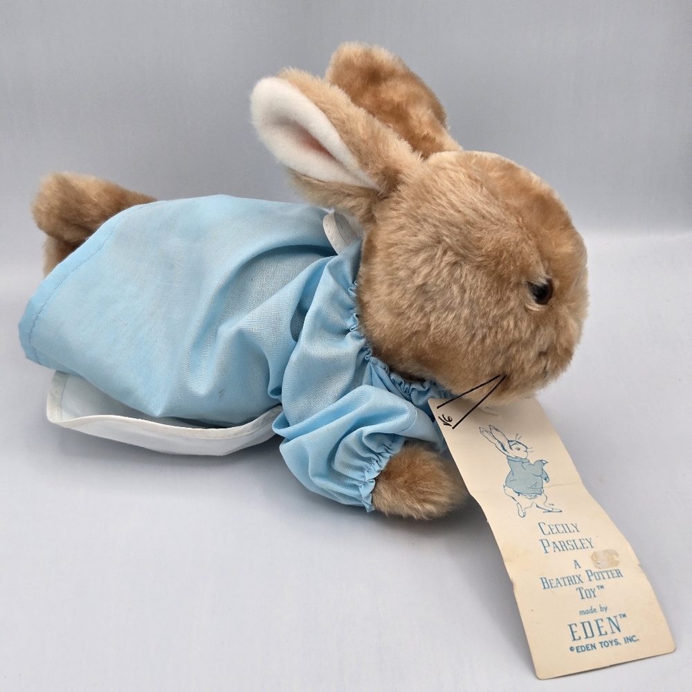 Vintage Eden Cecily Parsley Beatrix Potter Plush Toy 1970s With Tag
